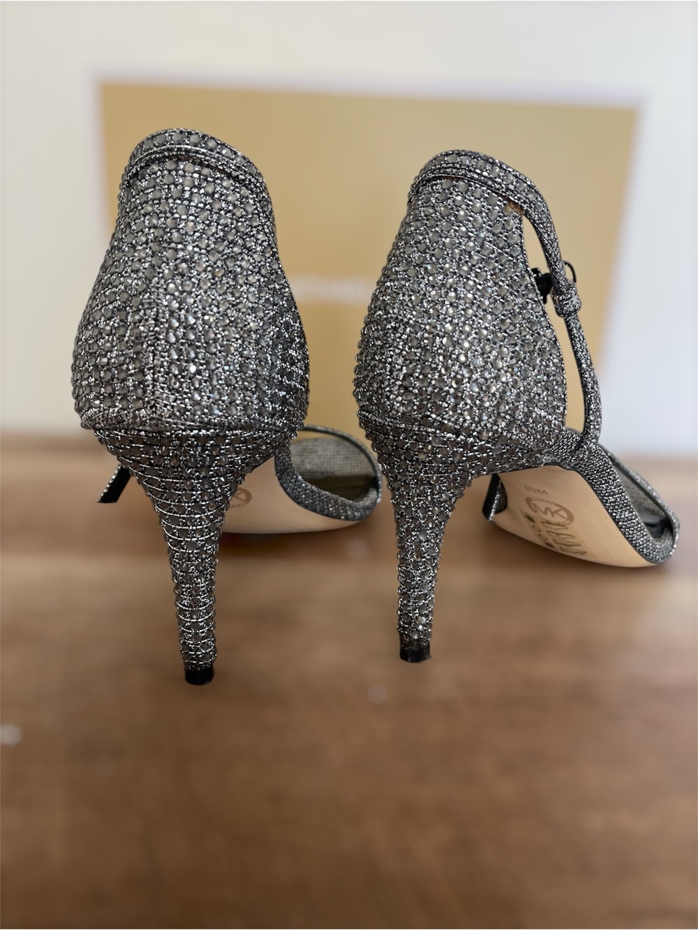 Michae Kors Sandal Glitter heel Size 10 - Picture 3 of 7